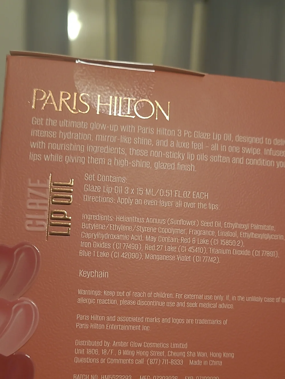 Paris Hilton three glossy